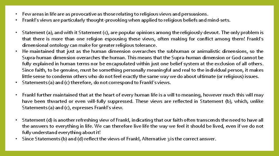  • Few areas in life are as provocative as those relating to religious