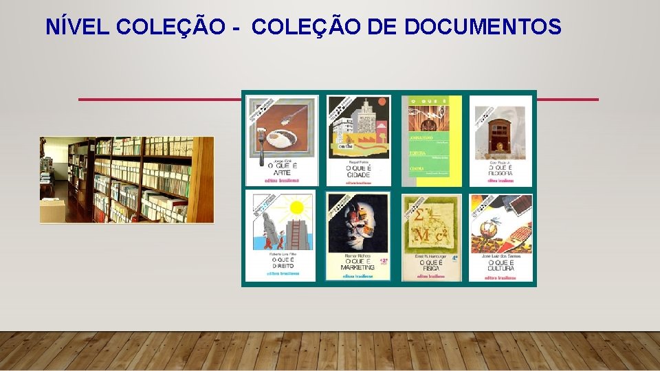 NÍVEL COLEÇÃO - COLEÇÃO DE DOCUMENTOS 