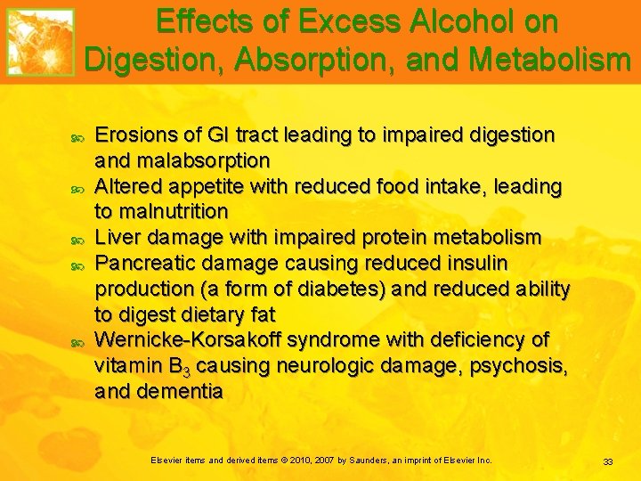 Effects of Excess Alcohol on Digestion, Absorption, and Metabolism Erosions of GI tract leading