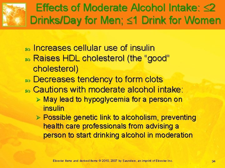 Effects of Moderate Alcohol Intake: 2 Drinks/Day for Men; 1 Drink for Women Increases