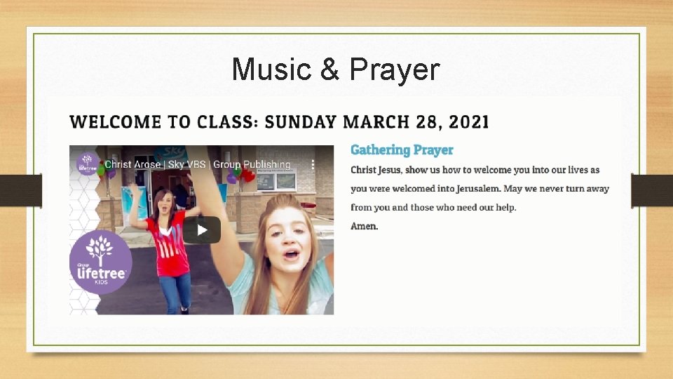 Music & Prayer 