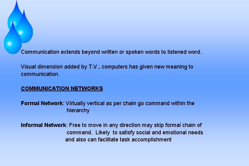 Communication extends beyond written or spoken words to listened word. Visual dimension added by