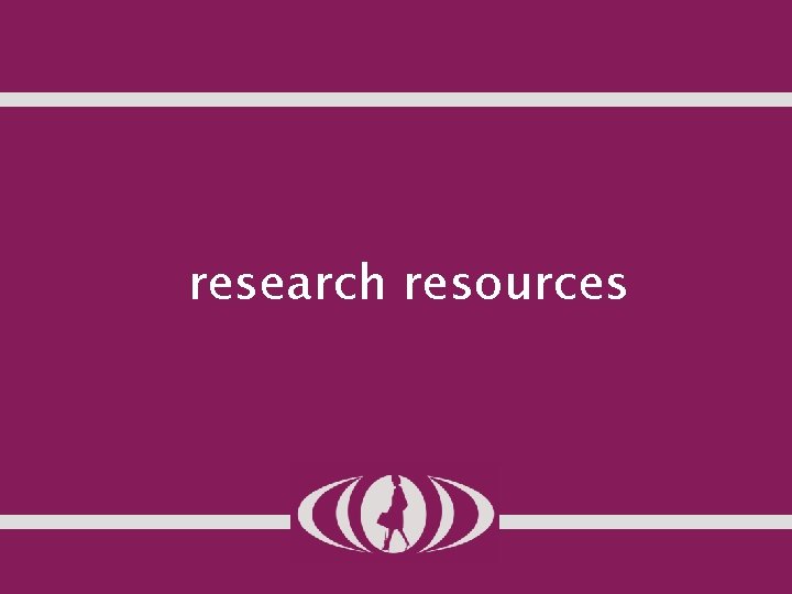 research resources 
