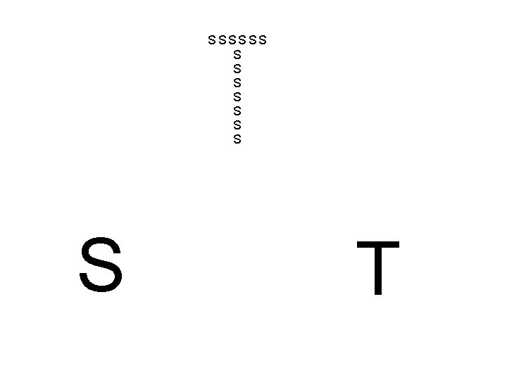 SSSSSS S S S S T 