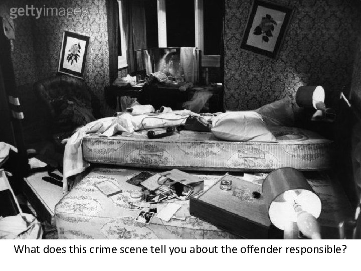 What does this crime scene tell you about the offender responsible? 