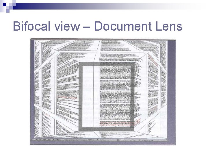 Bifocal view – Document Lens Bifocal view – Document Lens