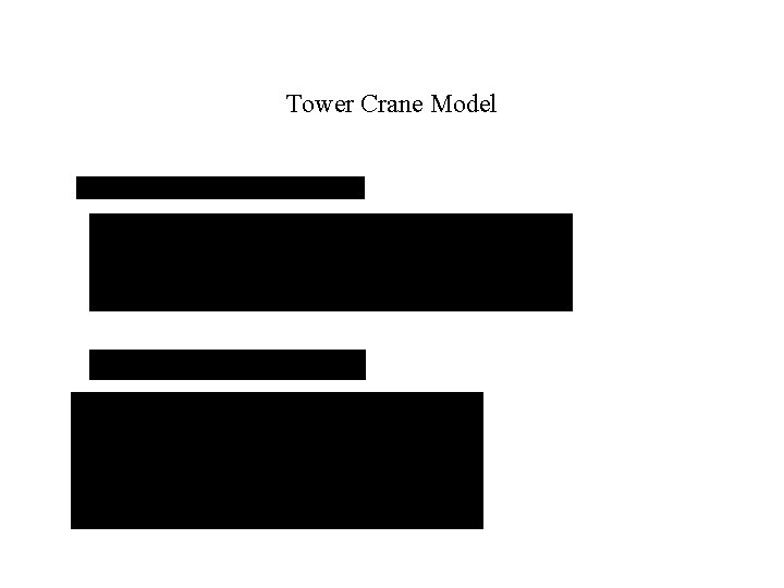 Tower Crane Model 