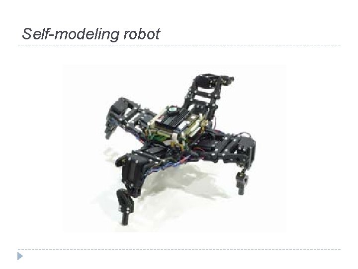 Self-modeling robot 