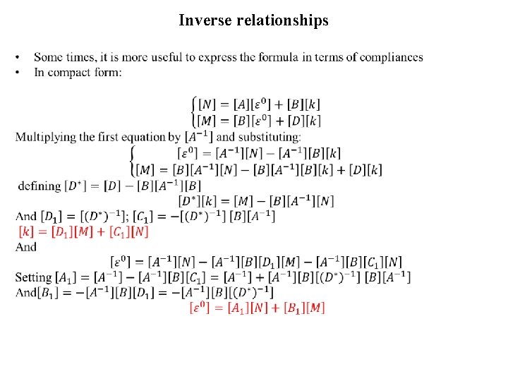 Inverse relationships • 