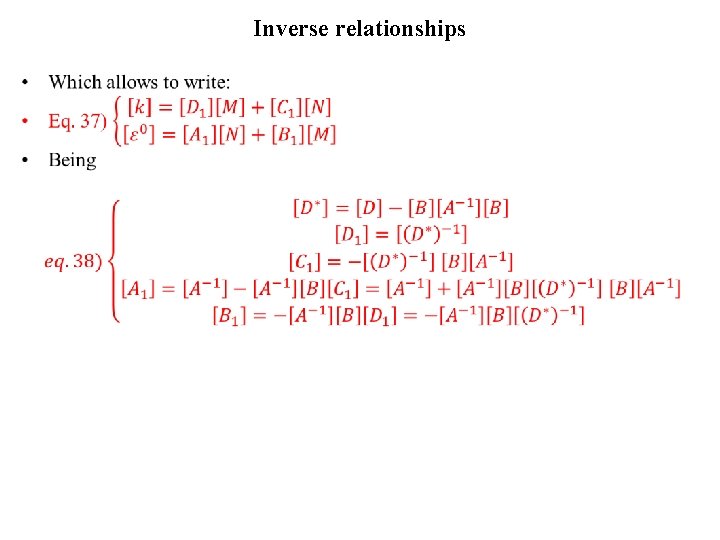 Inverse relationships • 