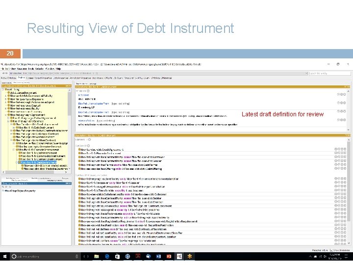 Resulting View of Debt Instrument 20 Latest draft definition for review 