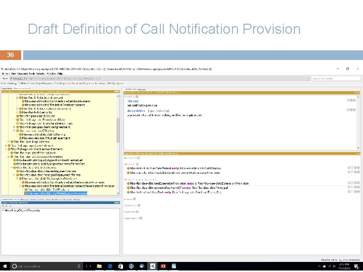 Draft Definition of Call Notification Provision 36 