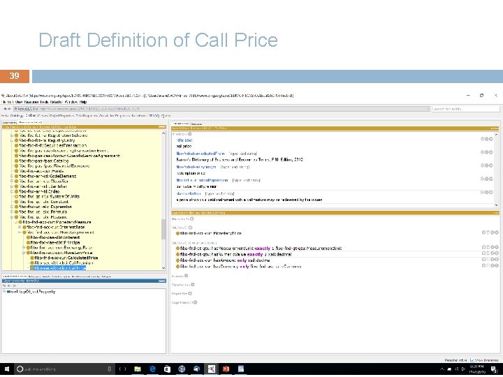 Draft Definition of Call Price 39 