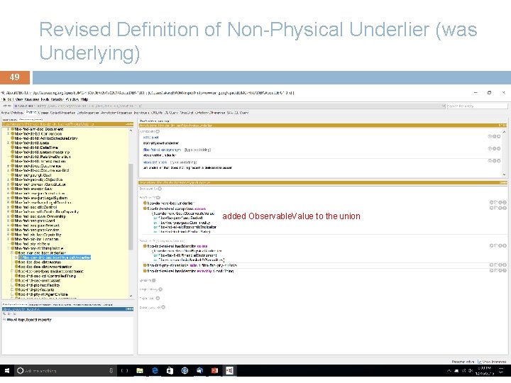 Revised Definition of Non-Physical Underlier (was Underlying) 49 added Observable. Value to the union