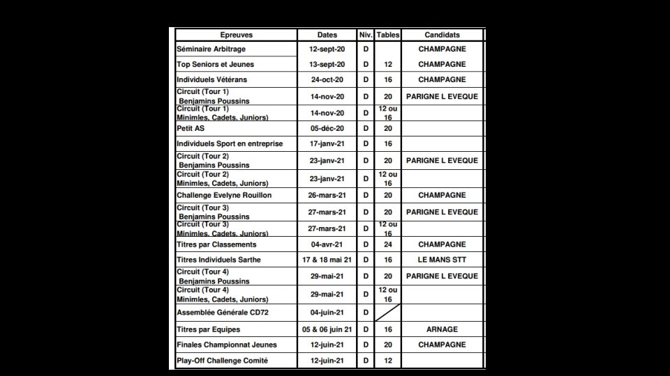 EPREUVES DEPARTEMENTALES 