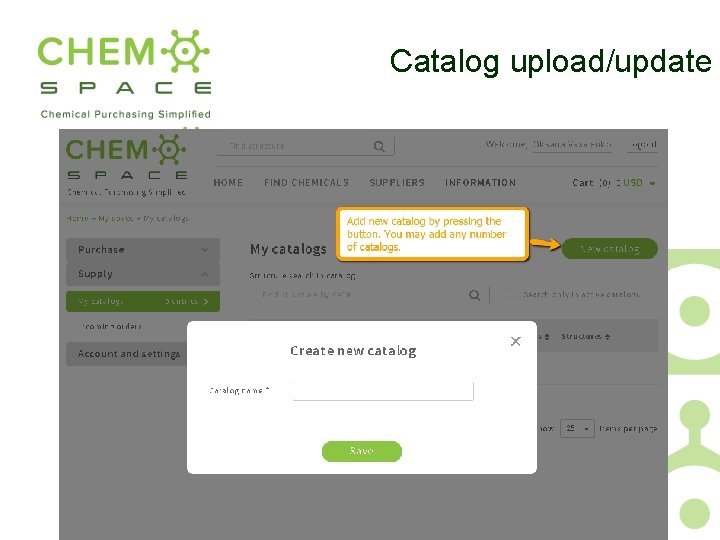 Catalog upload/update 
