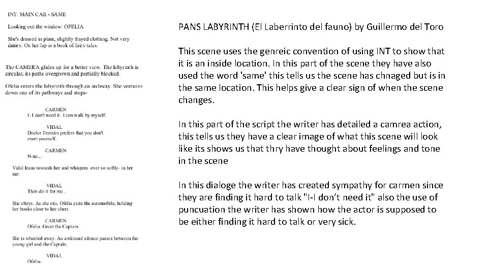 PANS LABYRINTH (El Laberrinto del fauno) by Guillermo del Toro This scene uses the