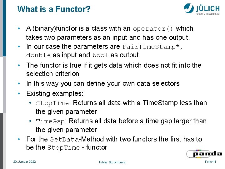 What is a Functor? • A (binary)functor is a class with an operator() which