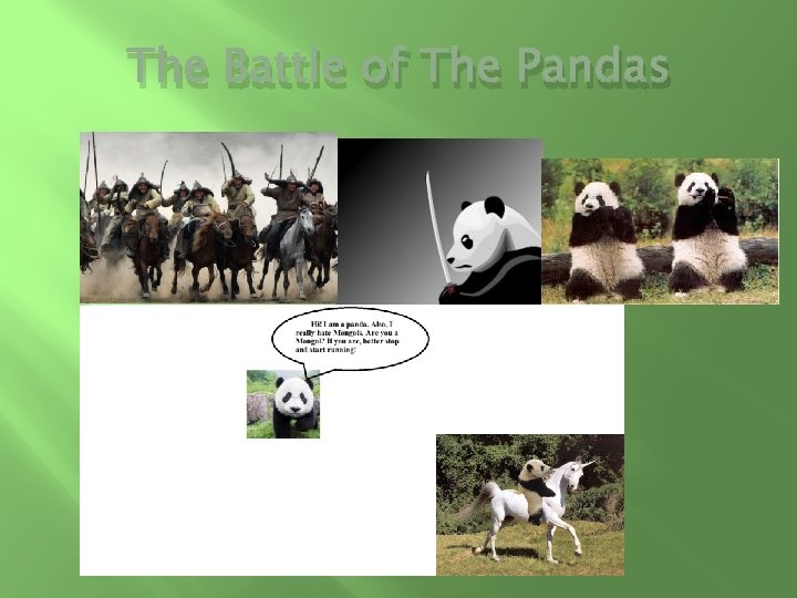 The Battle of The Pandas 