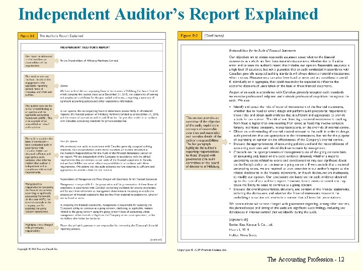 Independent Auditor’s Report Explained The Accounting Profession - 12 