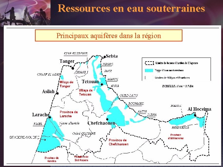 Ressources en eau souterraines Principaux aquifères dans la région 