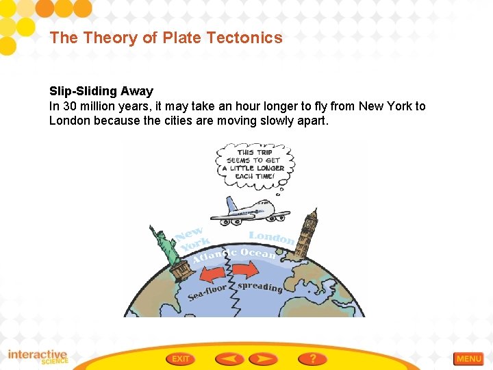 The Theory of Plate Tectonics Slip-Sliding Away In 30 million years, it may take