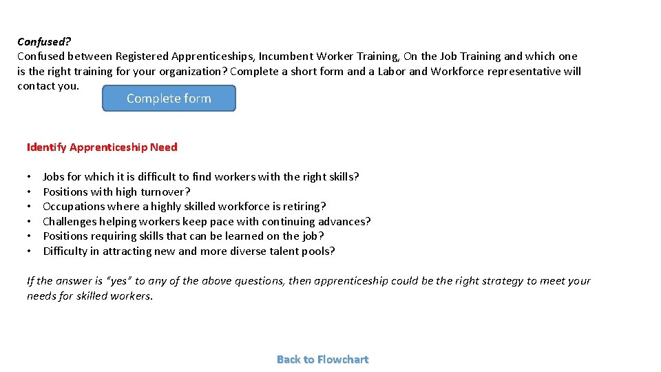 Confused? Confused between Registered Apprenticeships, Incumbent Worker Training, On the Job Training and which