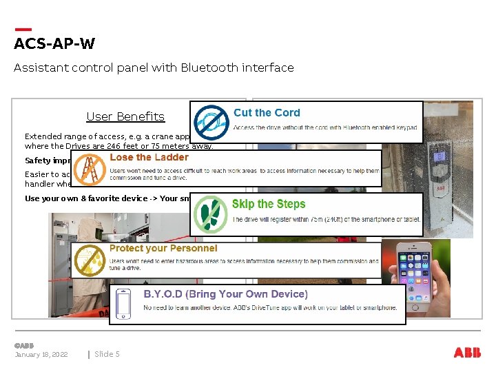ACS-AP-W Assistant control panel with Bluetooth interface User Benefits Extended range of access, e.