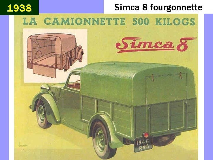 1938 Simca 8 fourgonnette 