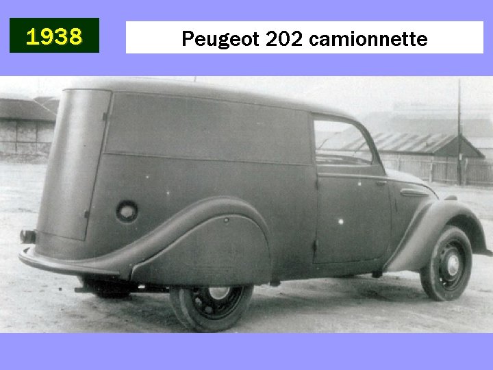 1938 Peugeot 202 camionnette 