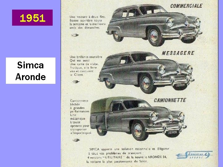 1951 Simca Aronde 