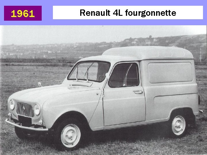 1961 Renault 4 L fourgonnette 