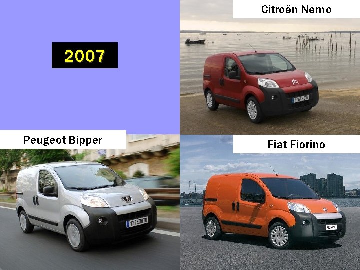 Citroën Nemo 2007 Peugeot Bipper Fiat Fiorino 