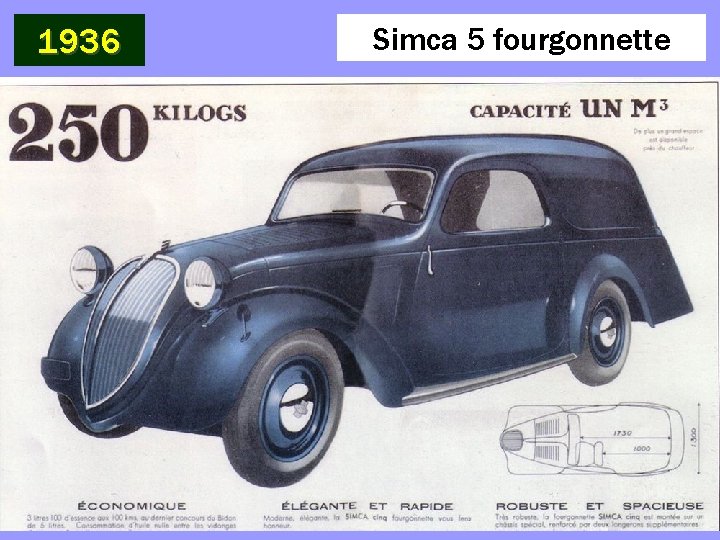 1936 Simca 5 fourgonnette 