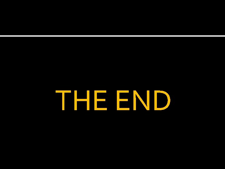 THE END THE END