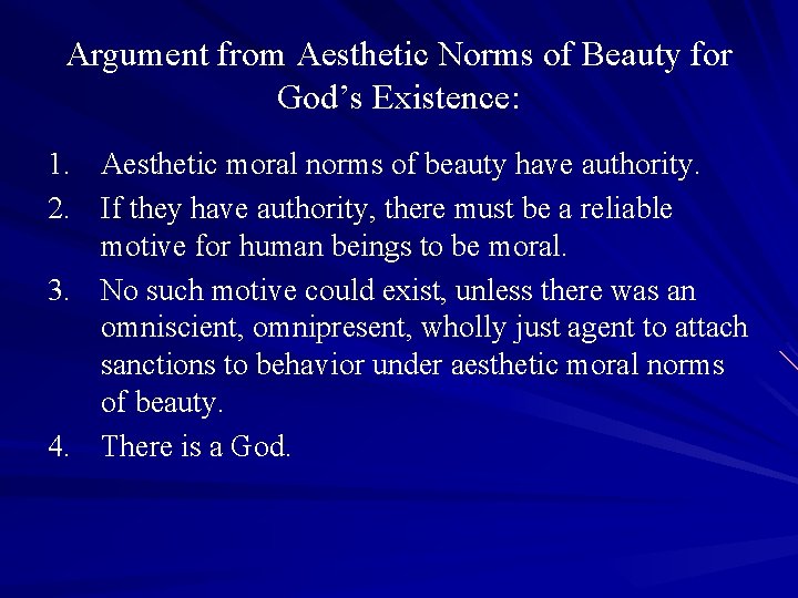 Argument from Aesthetic Norms of Beauty for God’s Existence: 1. Aesthetic moral norms of