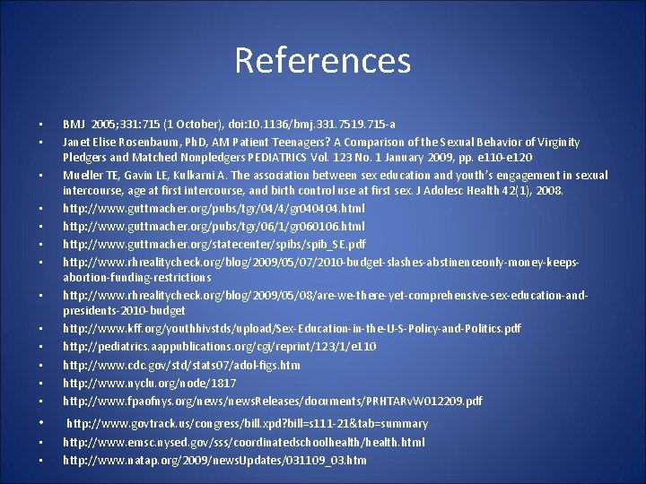 References • • • BMJ 2005; 331: 715 (1 October), doi: 10. 1136/bmj. 331.