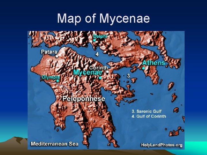 Map of Mycenae 