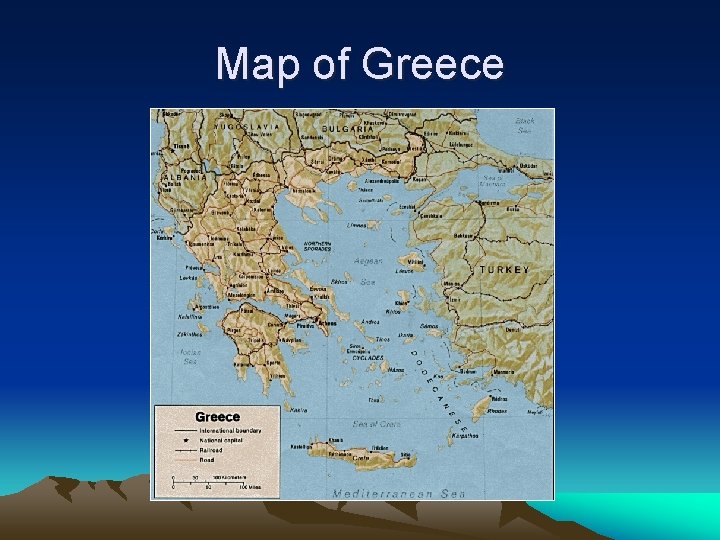 Map of Greece 