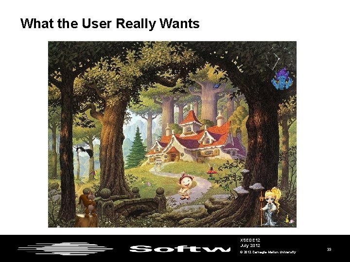 What the User Really Wants XSEDE 12 July 2012 © 2012 Carnegie Mellon University