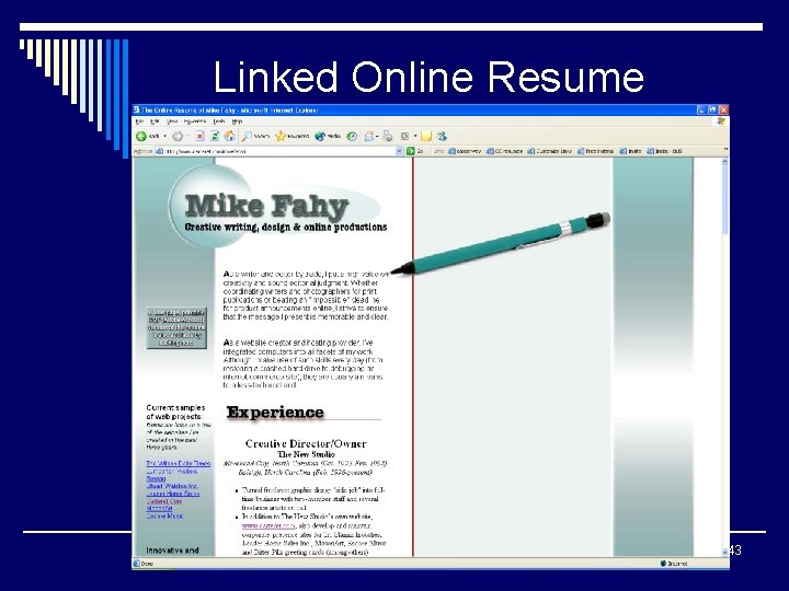 Linked Online Resume 43 