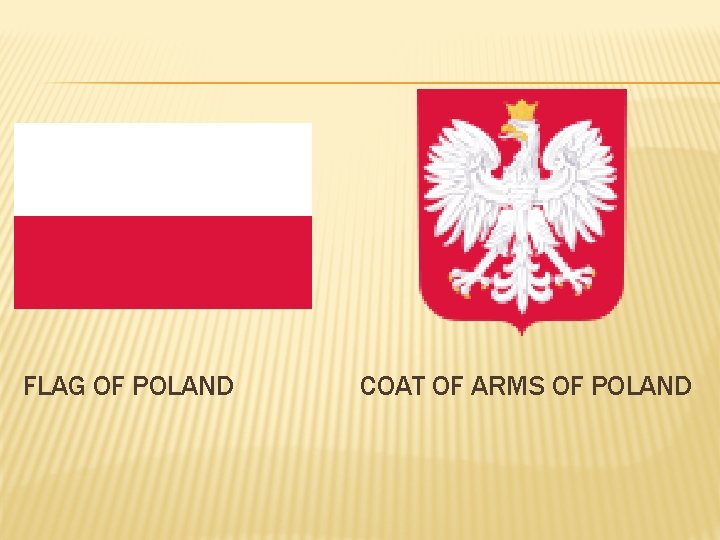 FLAG OF POLAND COAT OF ARMS OF POLAND 