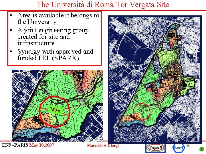 The Università di Roma Tor Vergata Site • Area is available it belongs to