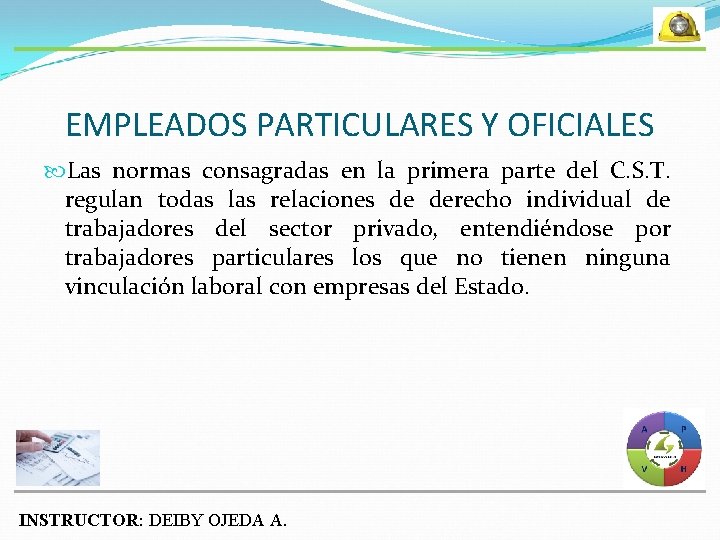 EMPLEADOS PARTICULARES Y OFICIALES Las normas consagradas en la primera parte del C. S.