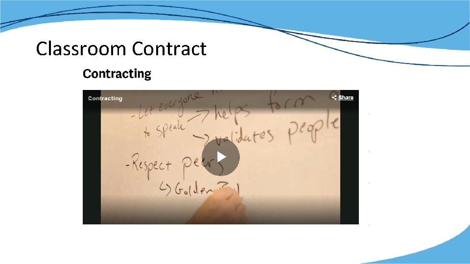 Classroom Contract 