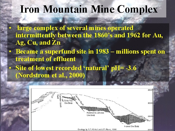 Iron Mountain Mine Complex • large complex of several mines operated intermittently between the