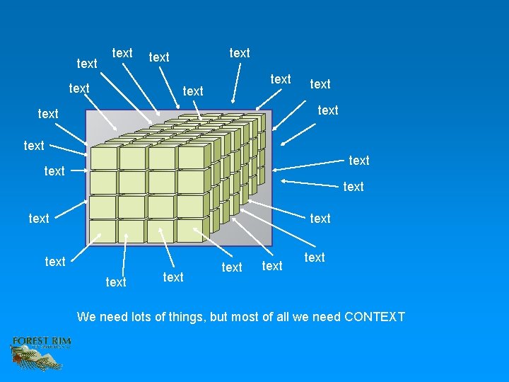 text text text text text text We need lots of things, but most of