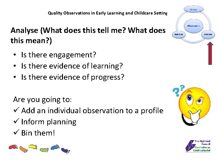 Quality Observations in Early Learning and Childcare Settings Analyse (What does this tell me?