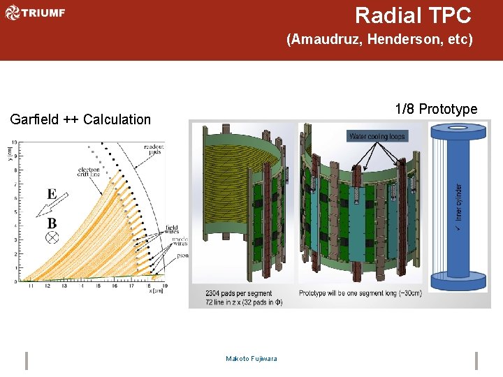 Radial TPC (Amaudruz, Henderson, etc) 1/8 Prototype Garfield ++ Calculation Makoto Fujiwara 