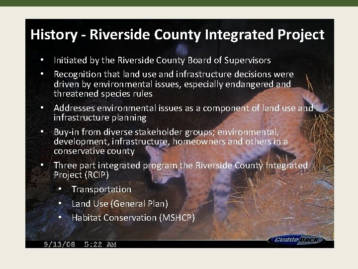 Habitat Conservation Plans Landscape Level Conservation in a